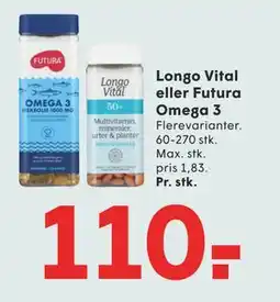 SPAR Longo Vital eller Futura Omega 3 tilbud