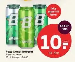 SPAR Faxe Kondi Booster tilbud
