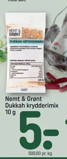 REMA 1000 Nemt & Grønt Dukkah krydderimix 10 g tilbud