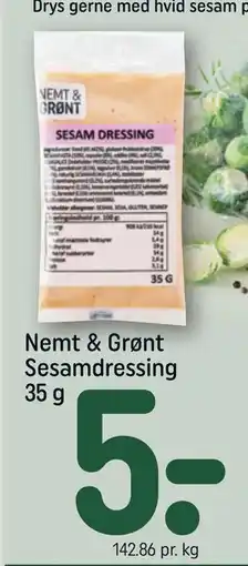 REMA 1000 Nemt & Grønt Sesamdressing 35 g tilbud