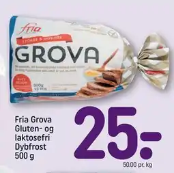 REMA 1000 Fria Grova Gluten- og laktosefri Dybfrost 500 g tilbud