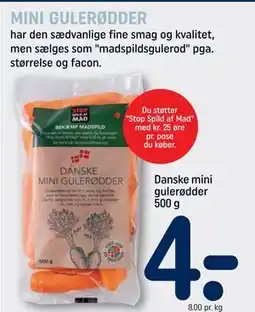 REMA 1000 Danske mini gulerødder 500 g tilbud