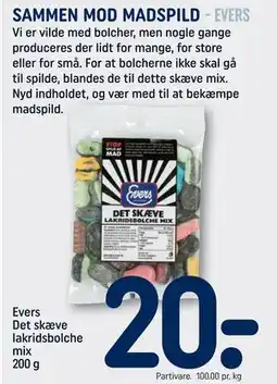 REMA 1000 Evers Det skæve lakridsbolche mix 200 g tilbud