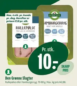 Min Købmand Den Grønne Slagter tilbud