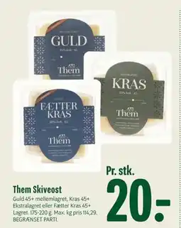 Min Købmand Them Skiveost tilbud