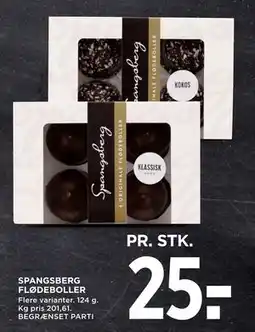 MENY SPANGSBERG FLØDEBOLLER tilbud