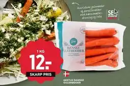 MENY GESTUS DANSKE GULERØDDER tilbud