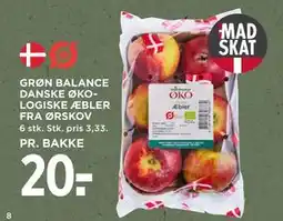 MENY GRØN BALANCE DANSKE ØKOLOGISKE ÆBLER FRA ØRSKOV tilbud