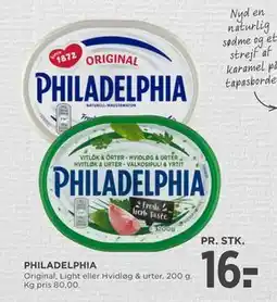 MENY PHILADELPHIA tilbud