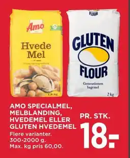MENY AMO SPECIALMEL, MELBLANDING, HVEDEMEL ELLER GLUTEN HVEDEMEL tilbud