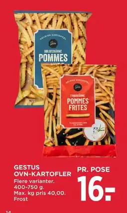 MENY GESTUS OVN-KARTOFLER tilbud