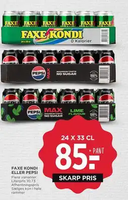 MENY FAXE KONDI ELLER PEPSI tilbud