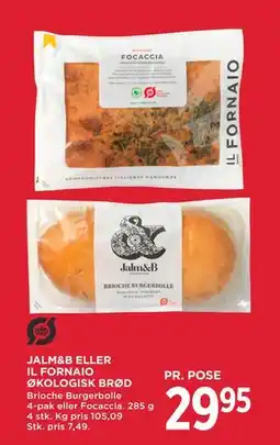MENY JALM&B ELLER IL FORNAIO ØKOLOGISK BRØD tilbud