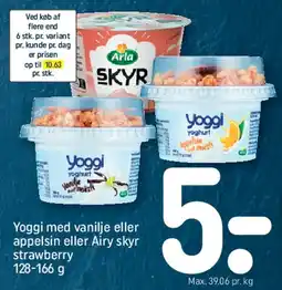 REMA 1000 Yoggi / Arla Skyr yoghurt tilbud