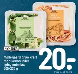 REMA 1000 Møllegaard grøn kraft / Spicy coleslaw tilbud