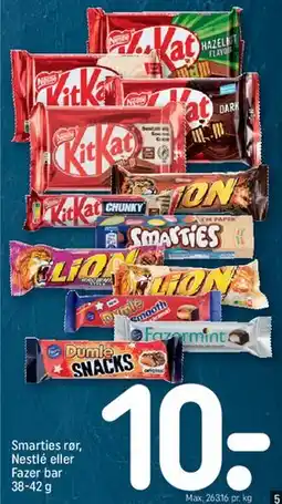 REMA 1000 Assorted chocolate bars tilbud