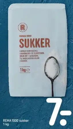 REMA 1000 REMA 1000 Sukker tilbud