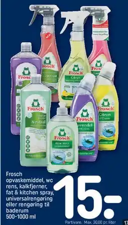 REMA 1000 Frosch rengøringsprodukter tilbud