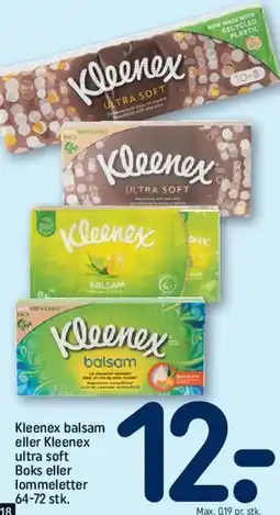 REMA 1000 Kleenex balsam eller Kleenex ultra soft tilbud