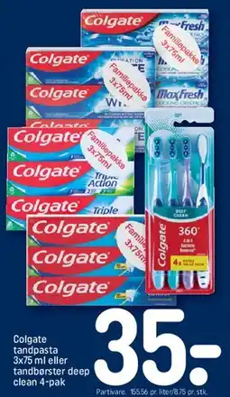 REMA 1000 Colgate tandpasta eller tandbørster tilbud