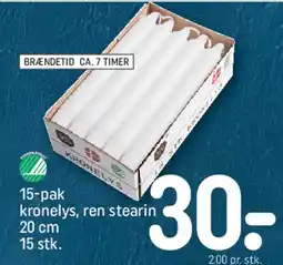 REMA 1000 15-pak kronelys tilbud