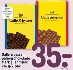 REMA 1000 Galle & Jessen pålægschokolade tilbud