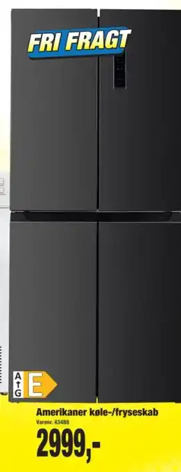 Amerikaner køle-/fryseskab