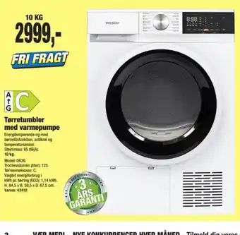 Tørretumbler med varmepumpe