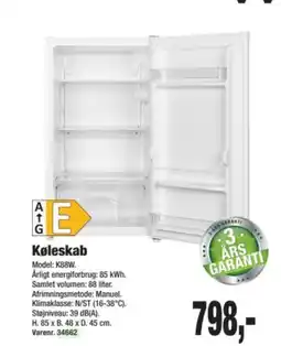 Harald Nyborg Køleskab tilbud