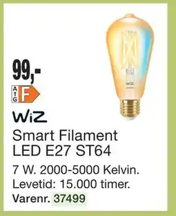 Harald Nyborg Smart Filament LED E27 ST64 tilbud