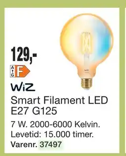 Harald Nyborg Smart Filament LED E27 G125 tilbud