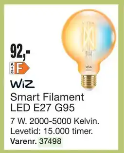 Harald Nyborg Smart Filament LED E27 G95 tilbud