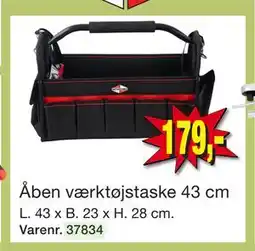 Harald Nyborg Åben værktøjstaske 43 cm tilbud
