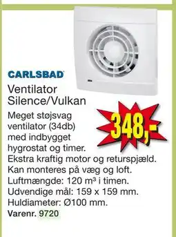 Harald Nyborg Ventilator Silence/Vulkan tilbud