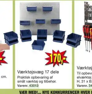 Værktøjsvæg 17 dele
