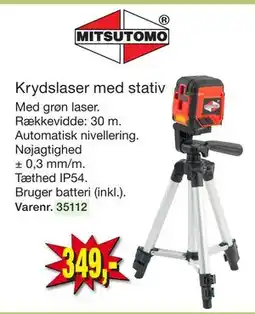 Harald Nyborg Krydslaser med stativ tilbud