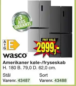 Harald Nyborg Amerikaner køle-/fryseskab tilbud