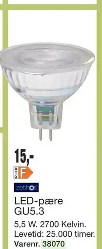 Harald Nyborg LED-pære GU5.3 tilbud