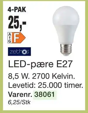 Harald Nyborg LED-pære E27 tilbud