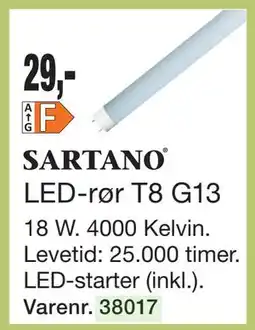 Harald Nyborg LED-rør T8 G13 tilbud