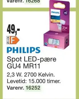 Harald Nyborg Spot LED-pære GU4 MR11 tilbud