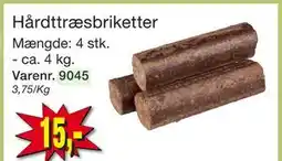 Harald Nyborg Hårdttræsbriketter tilbud