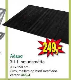 Harald Nyborg 3-i-1 smudsmåtte tilbud