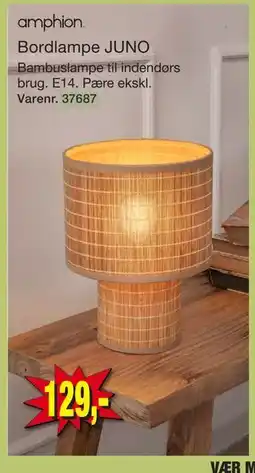 Harald Nyborg Bordlampe JUNO tilbud