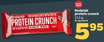 Netto Bodylab Protein Crunch 21,5 g tilbud