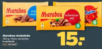 Netto Marabou Chokolade 150 g tilbud