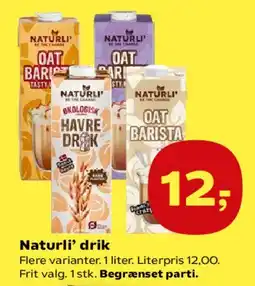 SuperBrugsen Naturli' drik tilbud