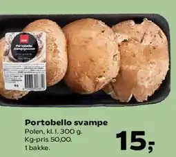 SuperBrugsen Portobello svampe tilbud