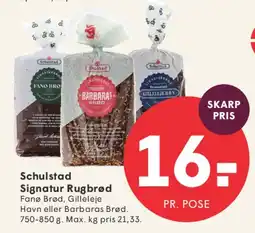 SPAR Schulstad Signaturbrød tilbud