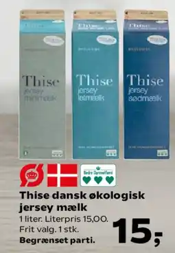 SuperBrugsen Thise dansk økologisk jersey mælk tilbud